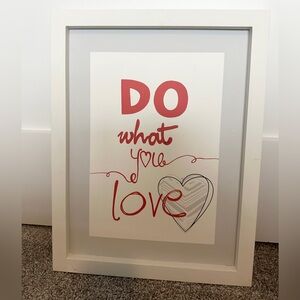 Inspirational Wall Art with Red Accent